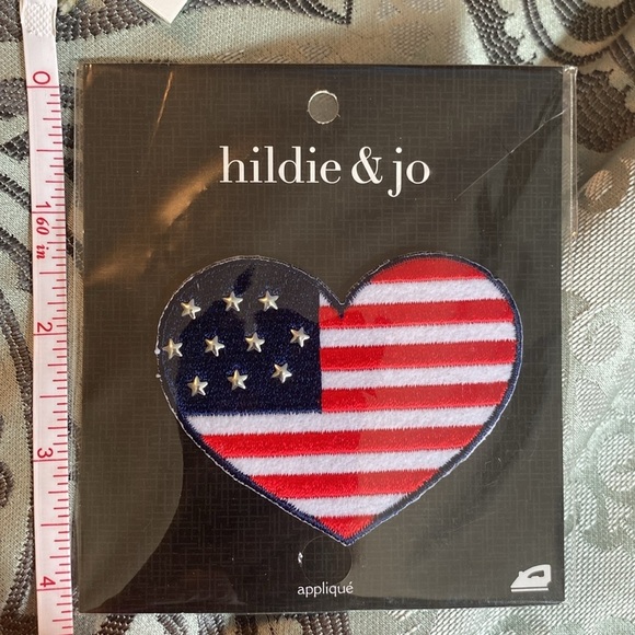 HP! Any 2/$10 Iron On American Flag Heart - Picture 8 of 8